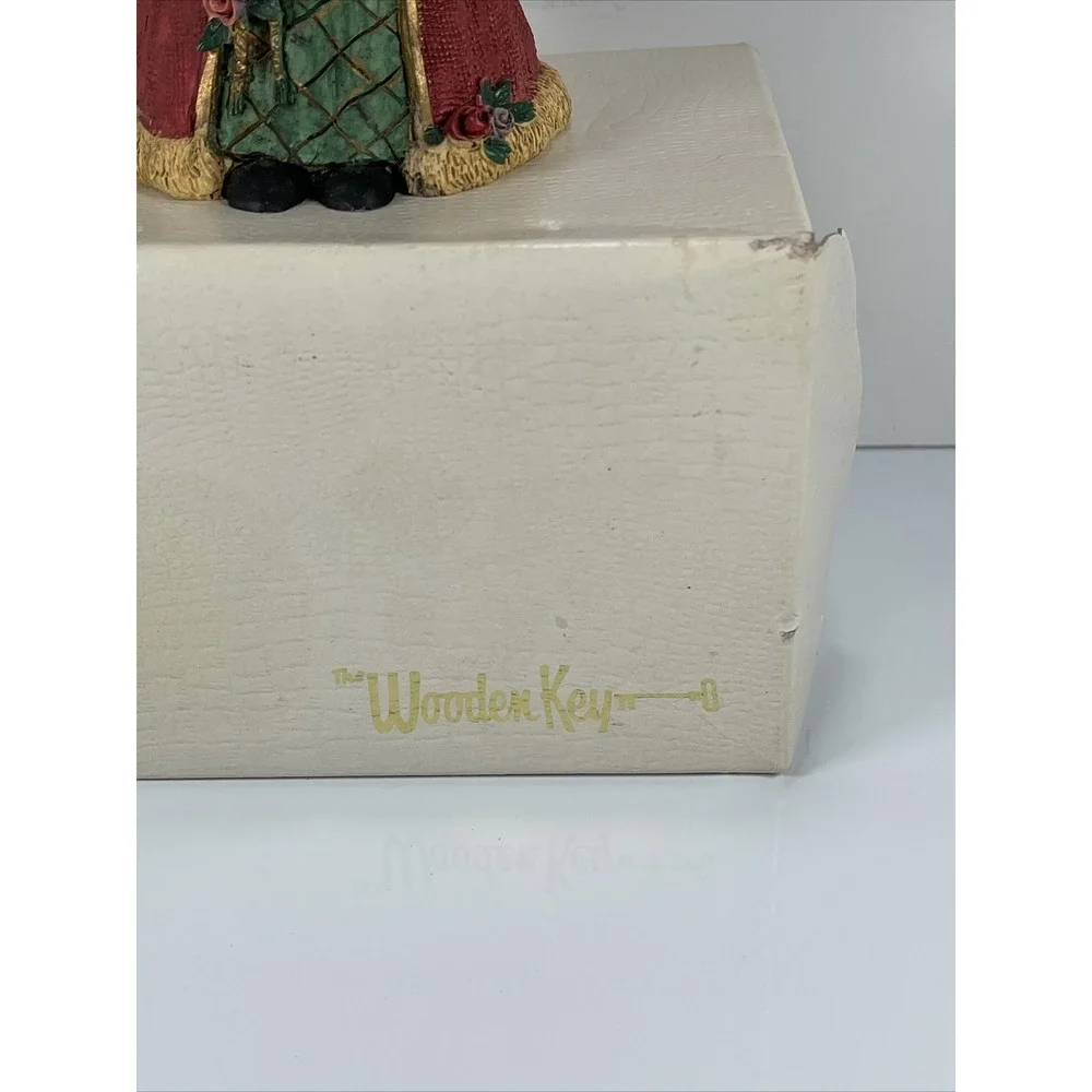 Vintage‎ Santa Claus Figurine From The Wooden Key Christmas Decoration 6